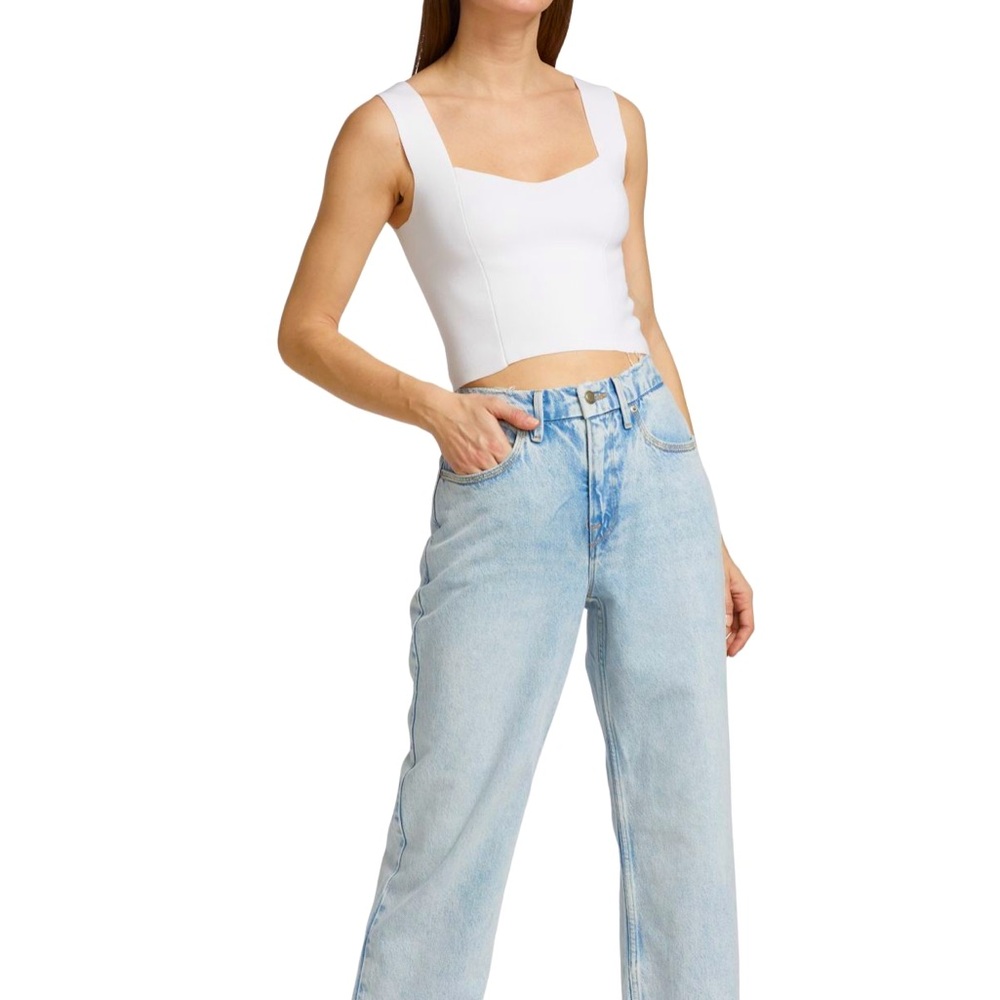 A.L.C. Compact knit square neck top